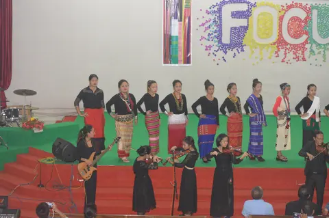 Presenting different tribes with thier traditional attire