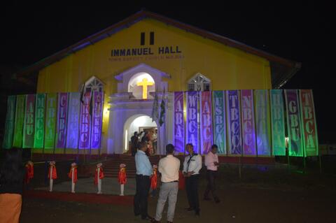 Outside the Conference Hall