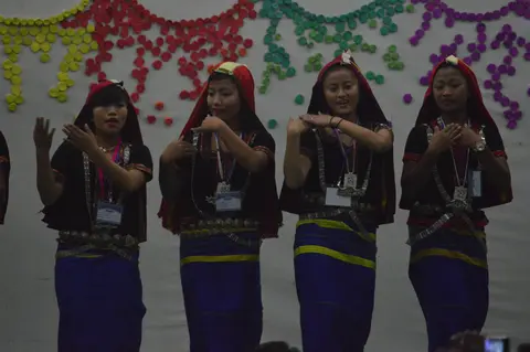 Young Girls Performing during the Conference