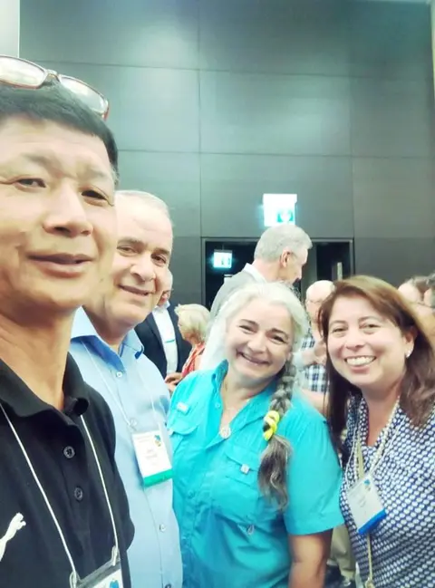 Rev Tage Donyi with Pastor and his family from Chile